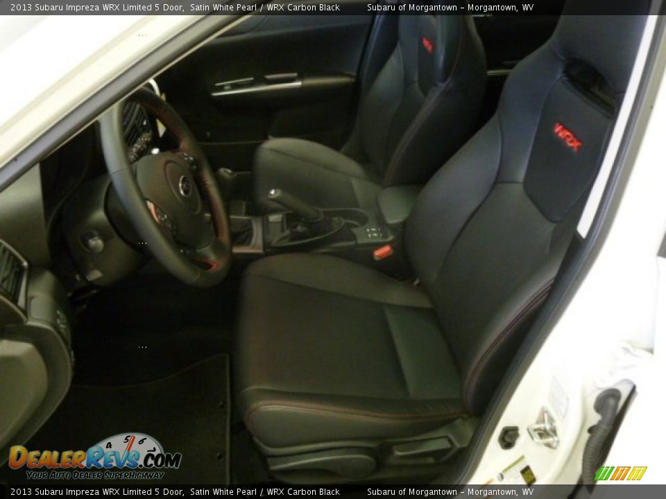 2013 Subaru Impreza WRX Limited 5 Door Satin White Pearl / WRX Carbon Black Photo #16