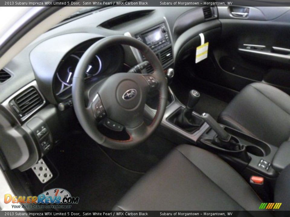 2013 Subaru Impreza WRX Limited 5 Door Satin White Pearl / WRX Carbon Black Photo #17