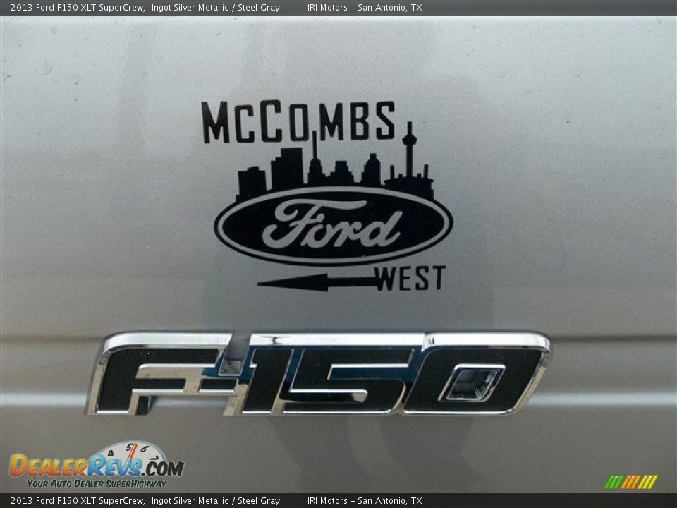2013 Ford F150 XLT SuperCrew Ingot Silver Metallic / Steel Gray Photo #6