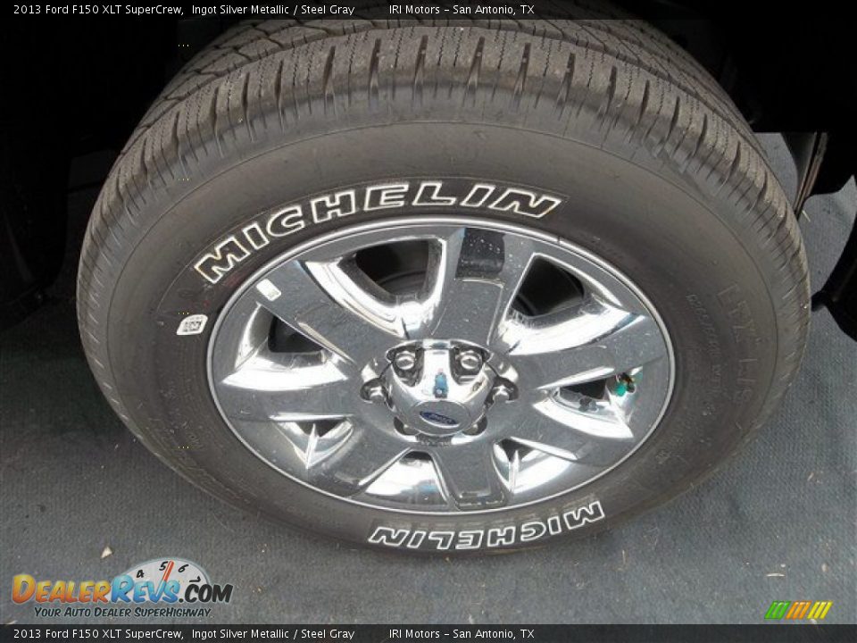 2013 Ford F150 XLT SuperCrew Ingot Silver Metallic / Steel Gray Photo #12