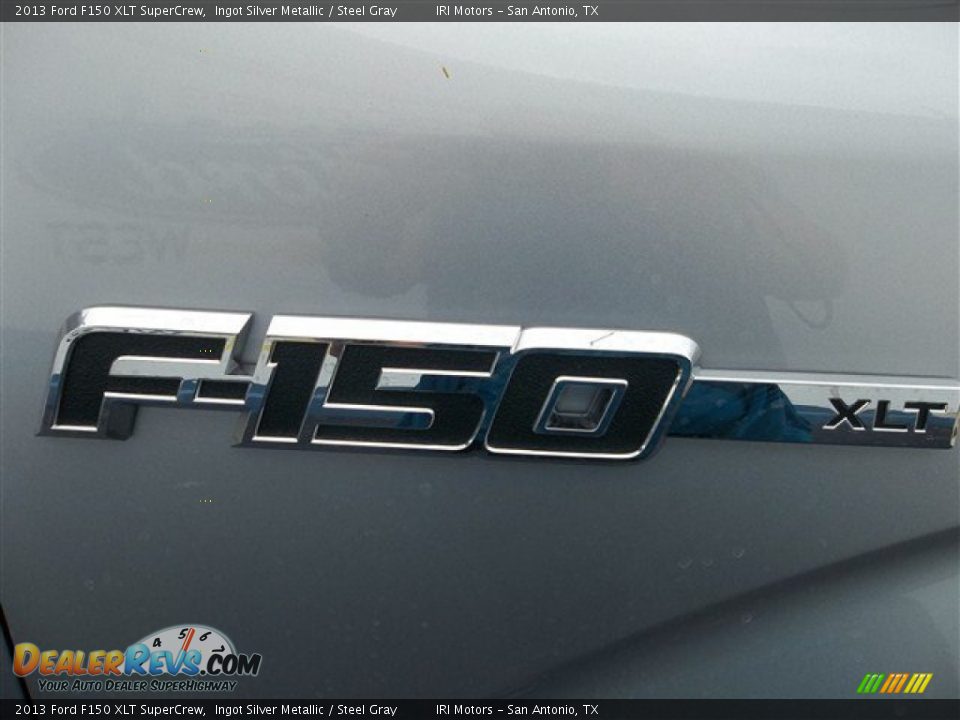 2013 Ford F150 XLT SuperCrew Ingot Silver Metallic / Steel Gray Photo #13