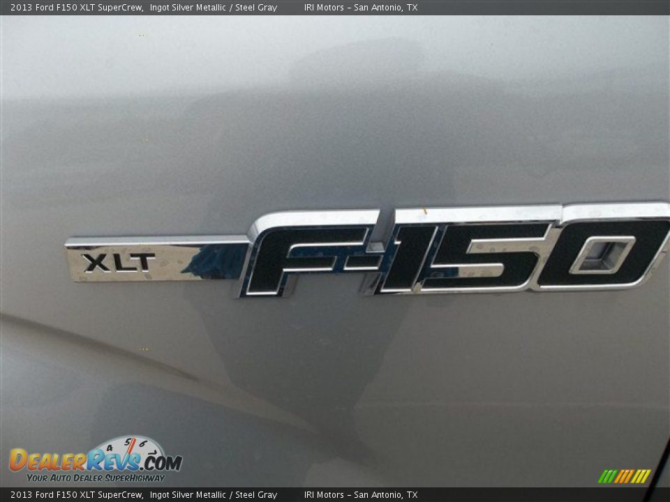 2013 Ford F150 XLT SuperCrew Ingot Silver Metallic / Steel Gray Photo #15