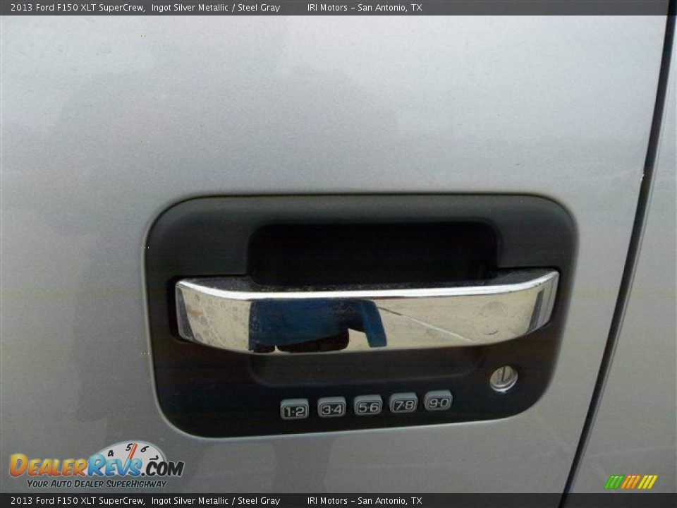 2013 Ford F150 XLT SuperCrew Ingot Silver Metallic / Steel Gray Photo #16