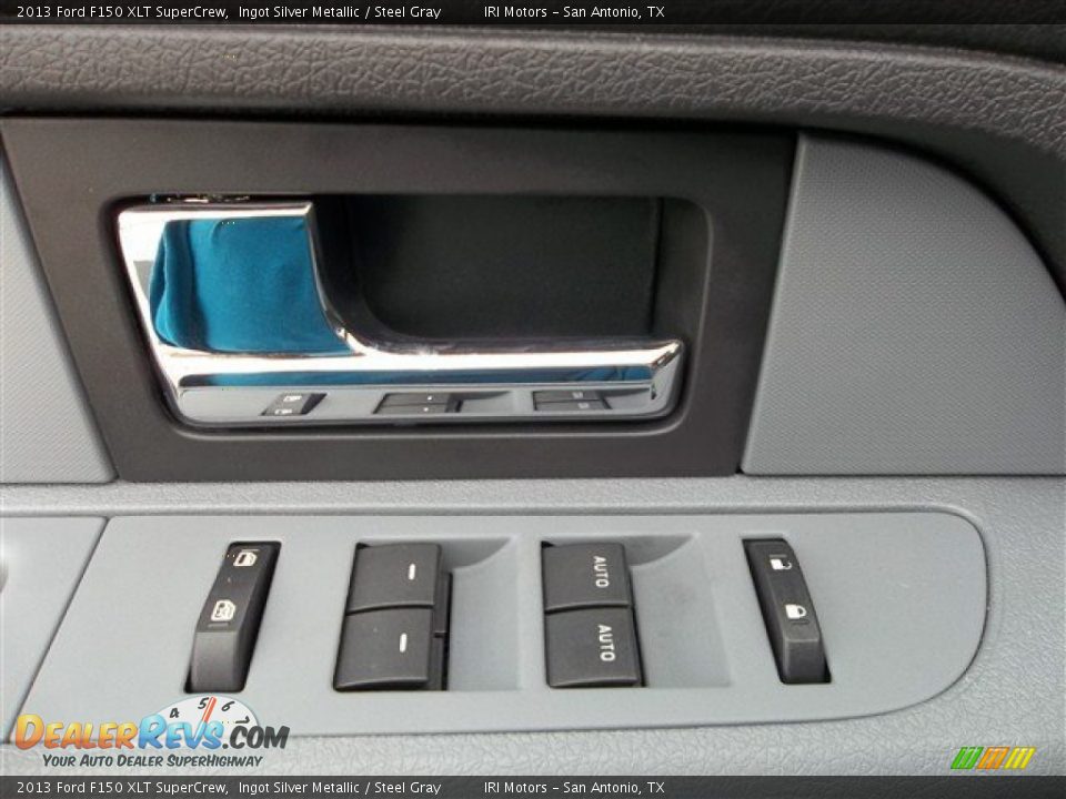 2013 Ford F150 XLT SuperCrew Ingot Silver Metallic / Steel Gray Photo #23