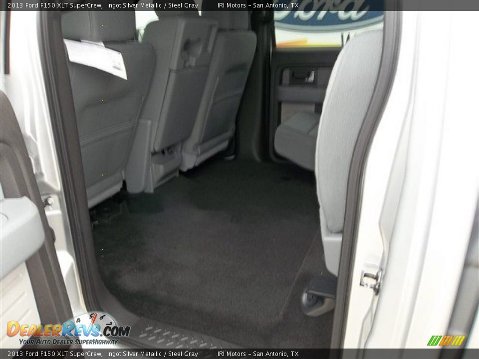 2013 Ford F150 XLT SuperCrew Ingot Silver Metallic / Steel Gray Photo #26