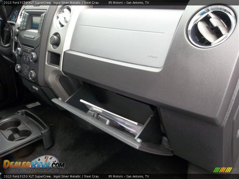 2013 Ford F150 XLT SuperCrew Ingot Silver Metallic / Steel Gray Photo #28