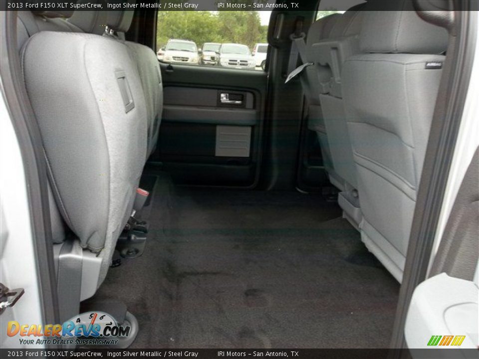 2013 Ford F150 XLT SuperCrew Ingot Silver Metallic / Steel Gray Photo #29
