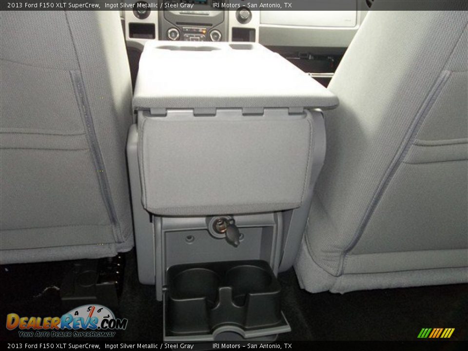2013 Ford F150 XLT SuperCrew Ingot Silver Metallic / Steel Gray Photo #34