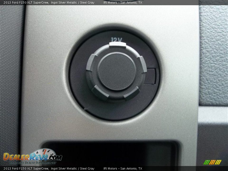 2013 Ford F150 XLT SuperCrew Ingot Silver Metallic / Steel Gray Photo #36