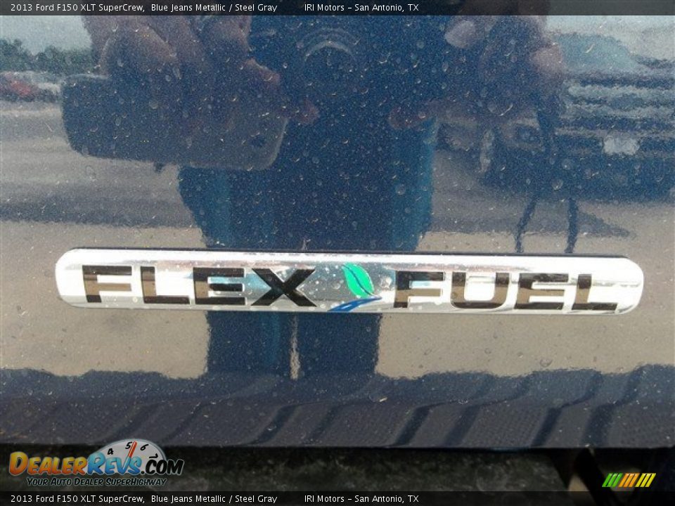 2013 Ford F150 XLT SuperCrew Blue Jeans Metallic / Steel Gray Photo #7
