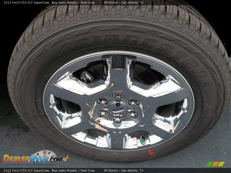 2013 Ford F150 XLT SuperCrew Blue Jeans Metallic / Steel Gray Photo #10