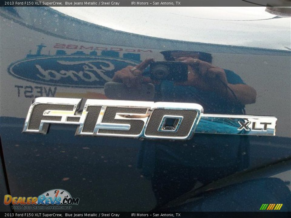 2013 Ford F150 XLT SuperCrew Blue Jeans Metallic / Steel Gray Photo #11