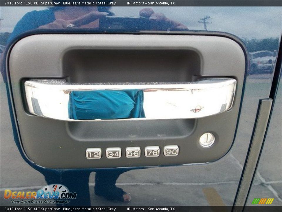 2013 Ford F150 XLT SuperCrew Blue Jeans Metallic / Steel Gray Photo #13