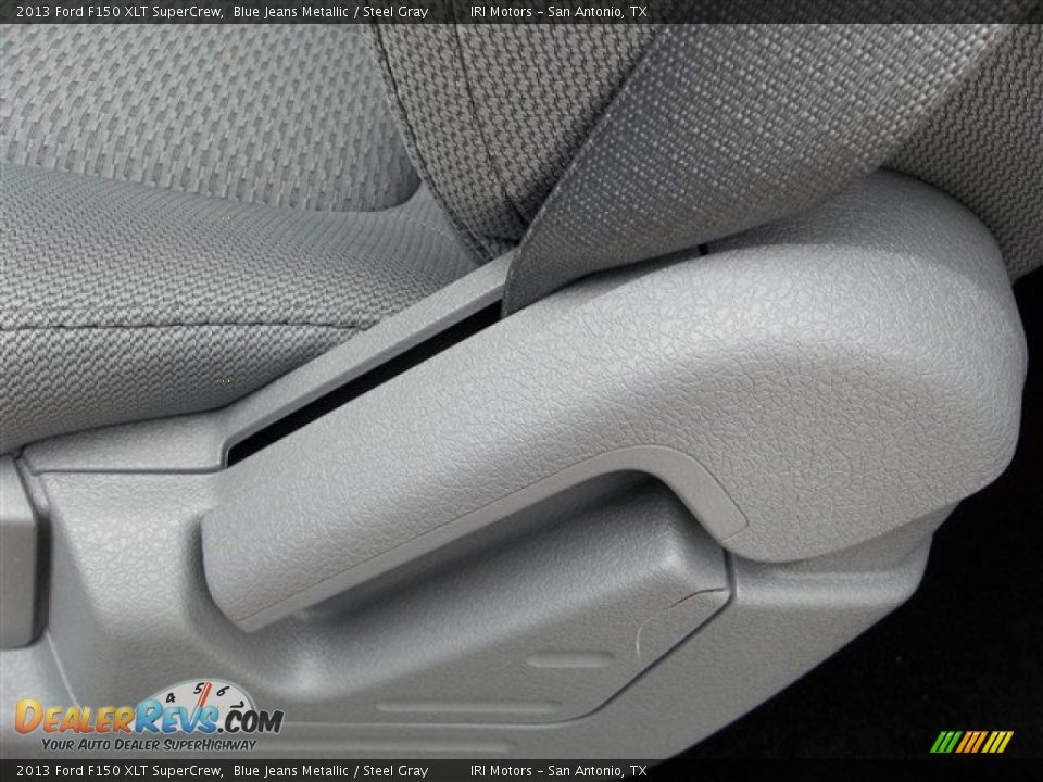 2013 Ford F150 XLT SuperCrew Blue Jeans Metallic / Steel Gray Photo #16