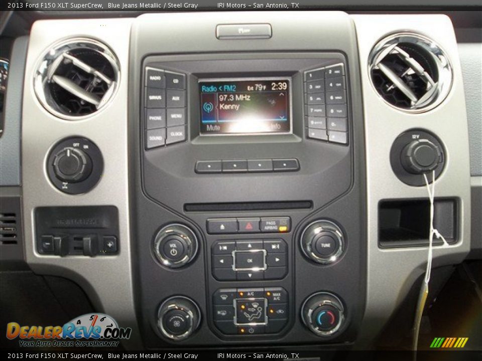 2013 Ford F150 XLT SuperCrew Blue Jeans Metallic / Steel Gray Photo #28