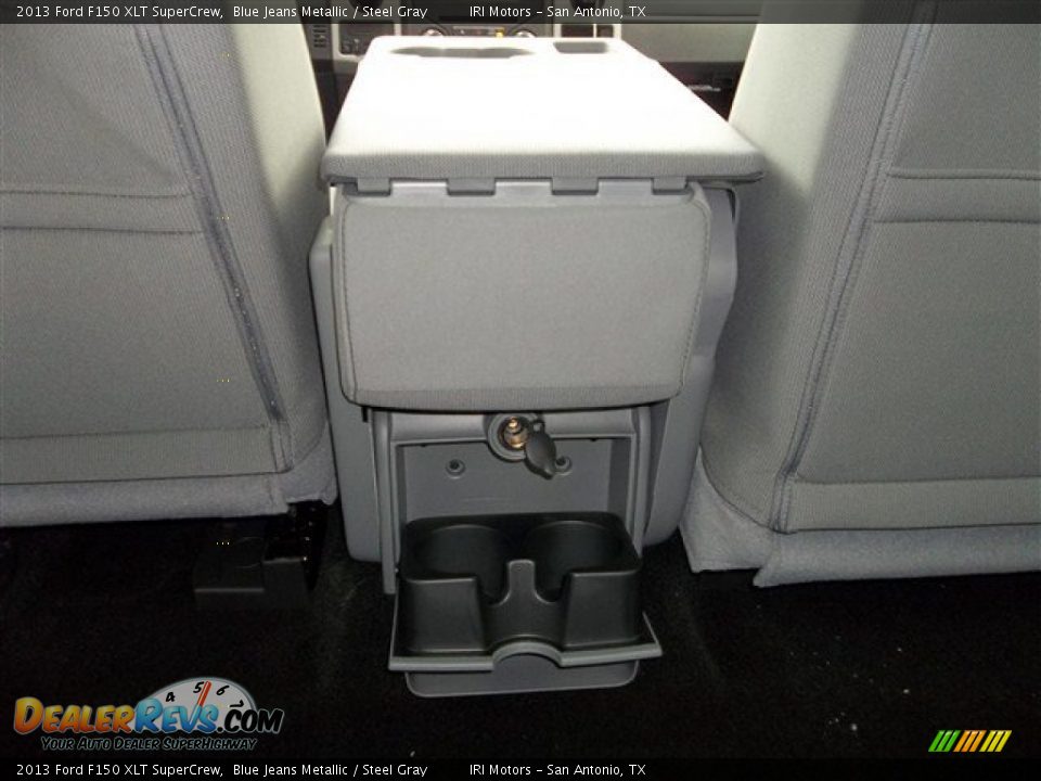 2013 Ford F150 XLT SuperCrew Blue Jeans Metallic / Steel Gray Photo #29