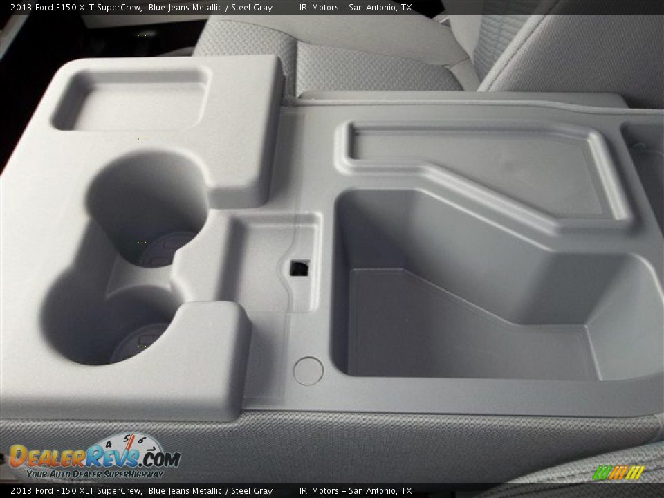 2013 Ford F150 XLT SuperCrew Blue Jeans Metallic / Steel Gray Photo #33