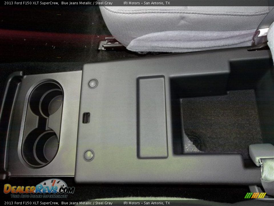 2013 Ford F150 XLT SuperCrew Blue Jeans Metallic / Steel Gray Photo #34