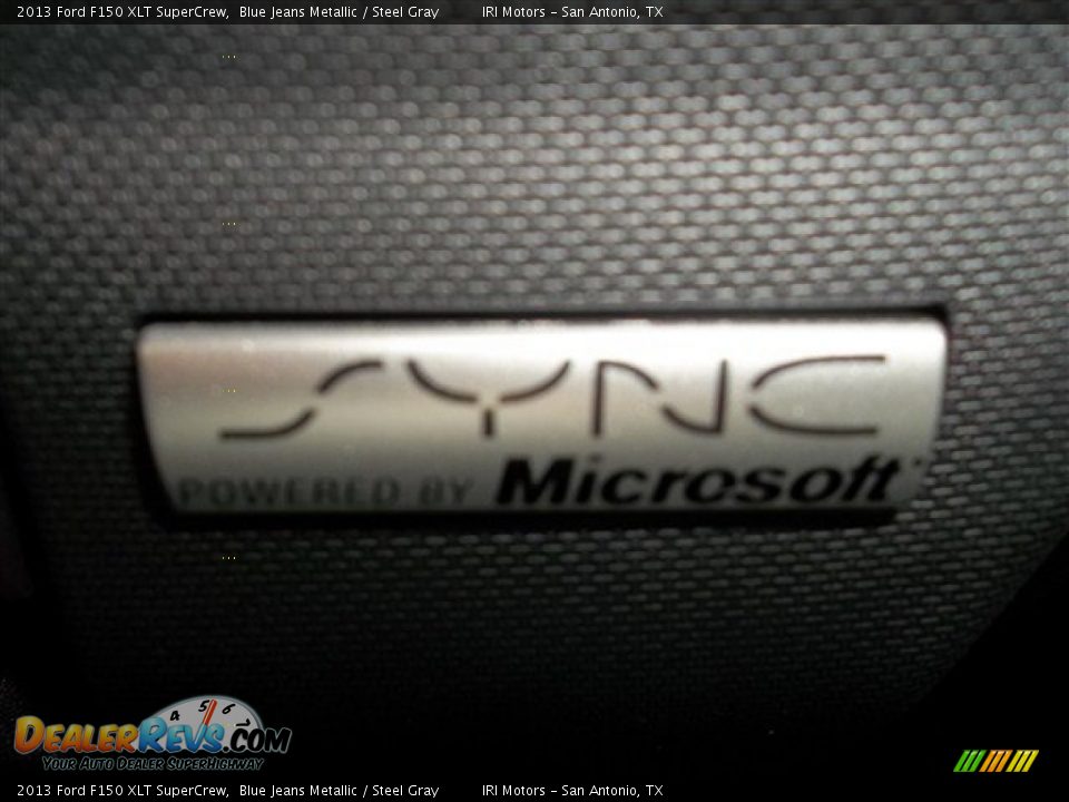 2013 Ford F150 XLT SuperCrew Blue Jeans Metallic / Steel Gray Photo #36
