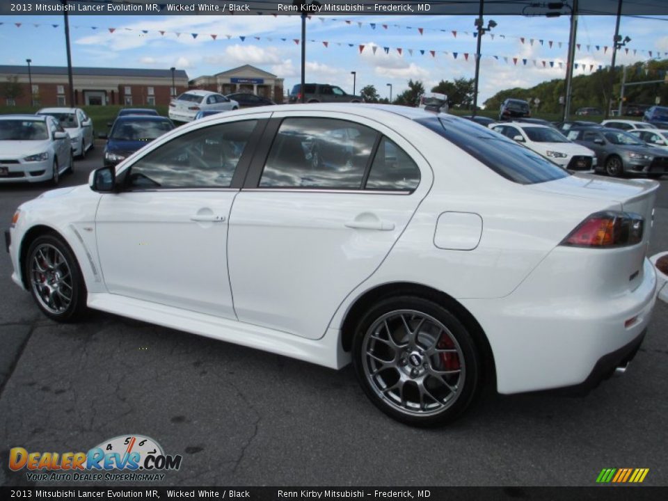 2013 Mitsubishi Lancer Evolution MR Wicked White / Black Photo #3