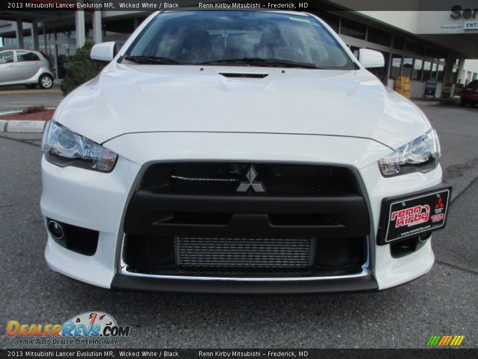 2013 Mitsubishi Lancer Evolution MR Wicked White / Black Photo #9