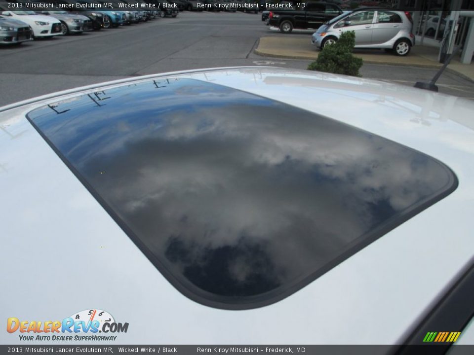 2013 Mitsubishi Lancer Evolution MR Wicked White / Black Photo #27