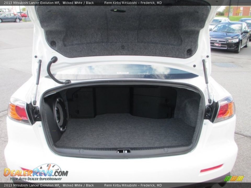 2013 Mitsubishi Lancer Evolution MR Wicked White / Black Photo #30