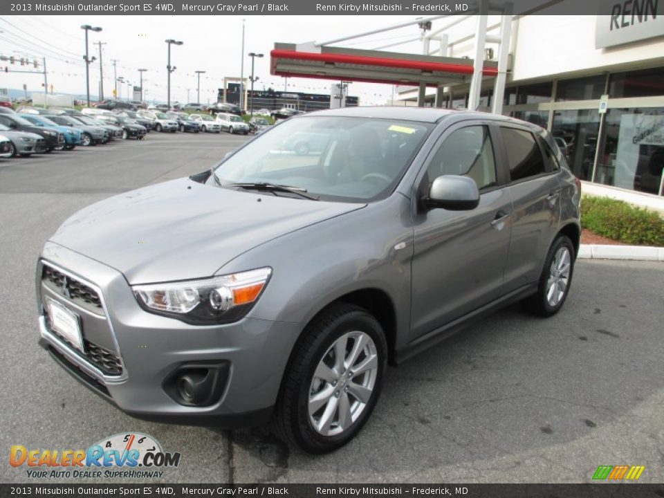 2013 Mitsubishi Outlander Sport ES 4WD Mercury Gray Pearl / Black Photo #1