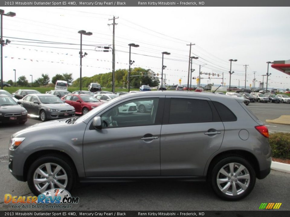2013 Mitsubishi Outlander Sport ES 4WD Mercury Gray Pearl / Black Photo #2
