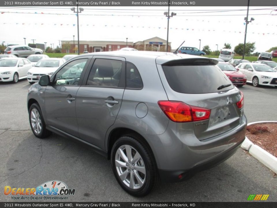 2013 Mitsubishi Outlander Sport ES 4WD Mercury Gray Pearl / Black Photo #3