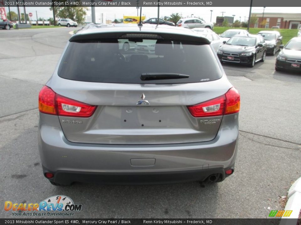 2013 Mitsubishi Outlander Sport ES 4WD Mercury Gray Pearl / Black Photo #4