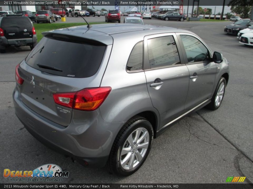 2013 Mitsubishi Outlander Sport ES 4WD Mercury Gray Pearl / Black Photo #5