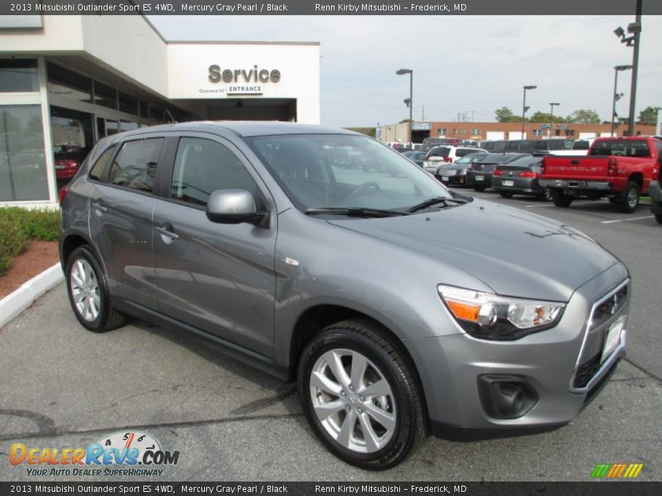 2013 Mitsubishi Outlander Sport ES 4WD Mercury Gray Pearl / Black Photo #7