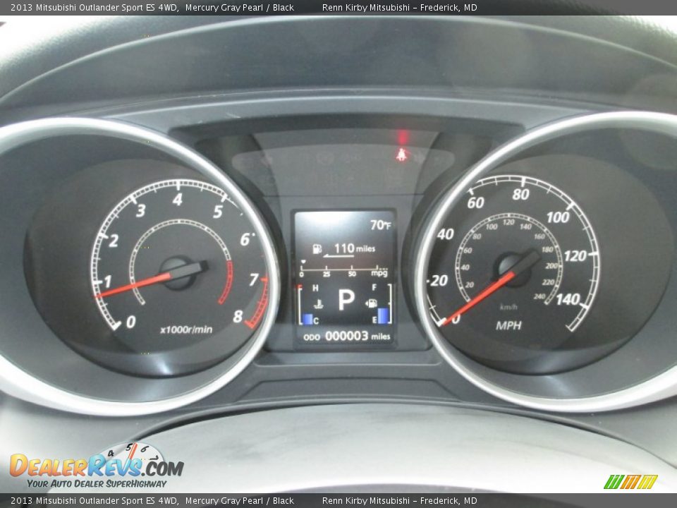 2013 Mitsubishi Outlander Sport ES 4WD Mercury Gray Pearl / Black Photo #12