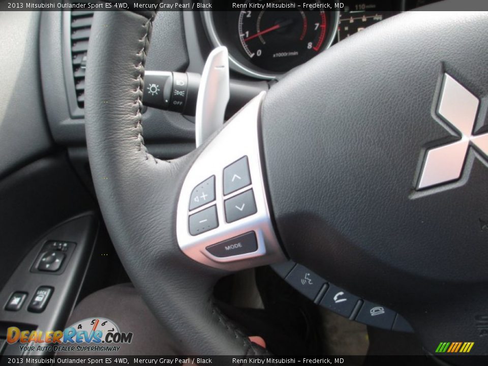 2013 Mitsubishi Outlander Sport ES 4WD Mercury Gray Pearl / Black Photo #13