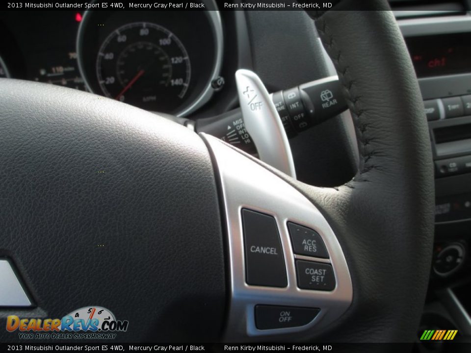 2013 Mitsubishi Outlander Sport ES 4WD Mercury Gray Pearl / Black Photo #14