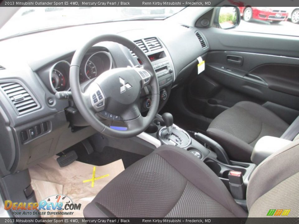 2013 Mitsubishi Outlander Sport ES 4WD Mercury Gray Pearl / Black Photo #17