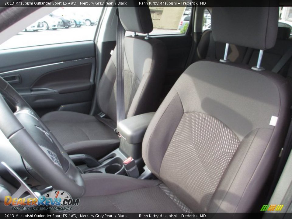 2013 Mitsubishi Outlander Sport ES 4WD Mercury Gray Pearl / Black Photo #18