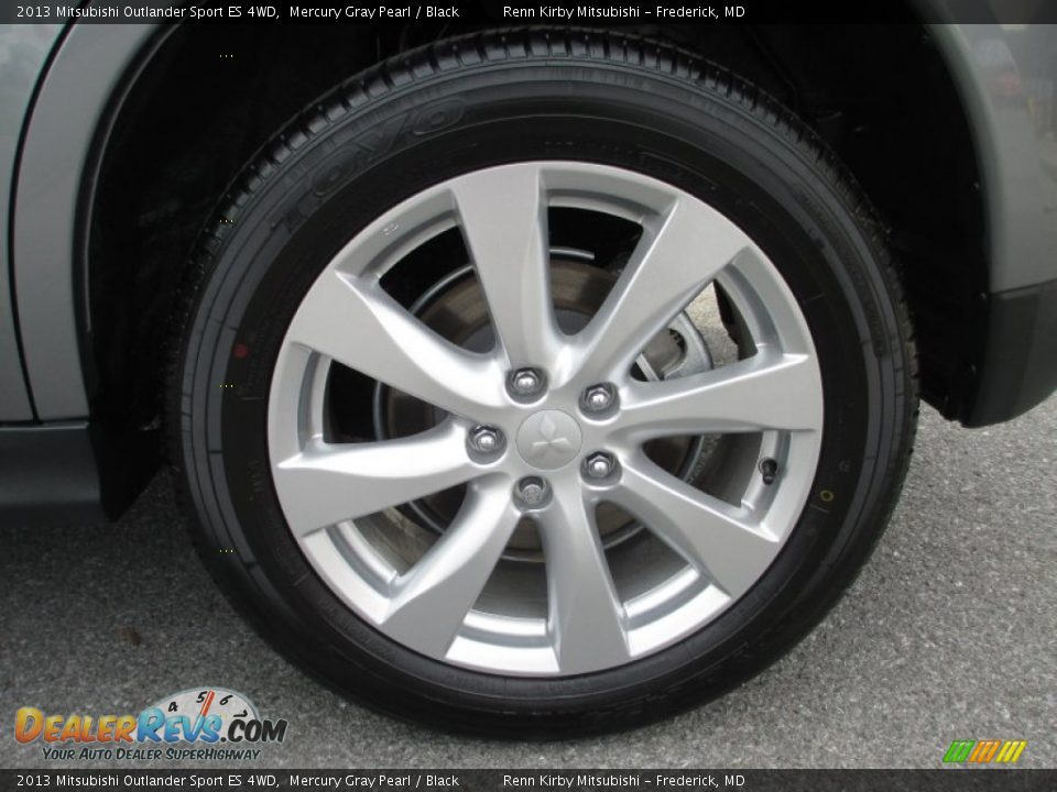 2013 Mitsubishi Outlander Sport ES 4WD Mercury Gray Pearl / Black Photo #21