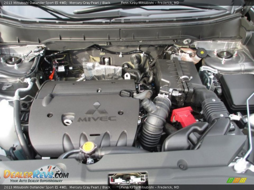 2013 Mitsubishi Outlander Sport ES 4WD Mercury Gray Pearl / Black Photo #23