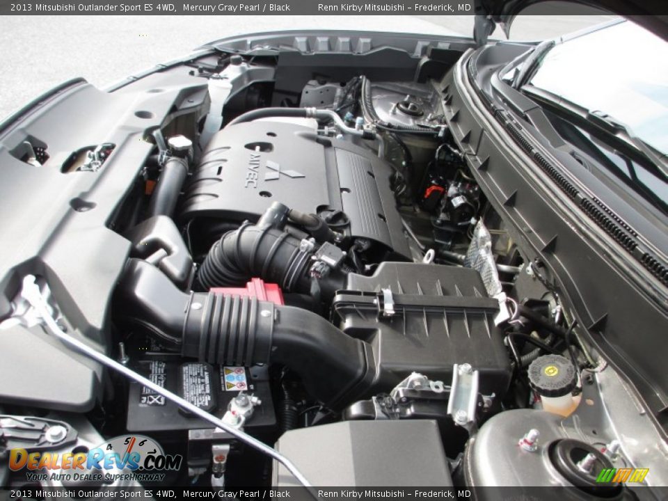 2013 Mitsubishi Outlander Sport ES 4WD Mercury Gray Pearl / Black Photo #24