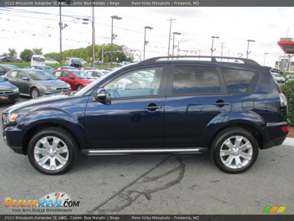 Cosmic Blue Metallic 2013 Mitsubishi Outlander SE AWD Photo #2