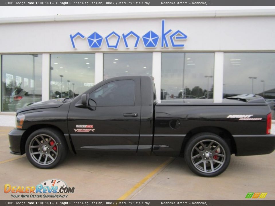 2006 Dodge Ram 1500 SRT-10 Night Runner Regular Cab Black / Medium Slate Gray Photo #1