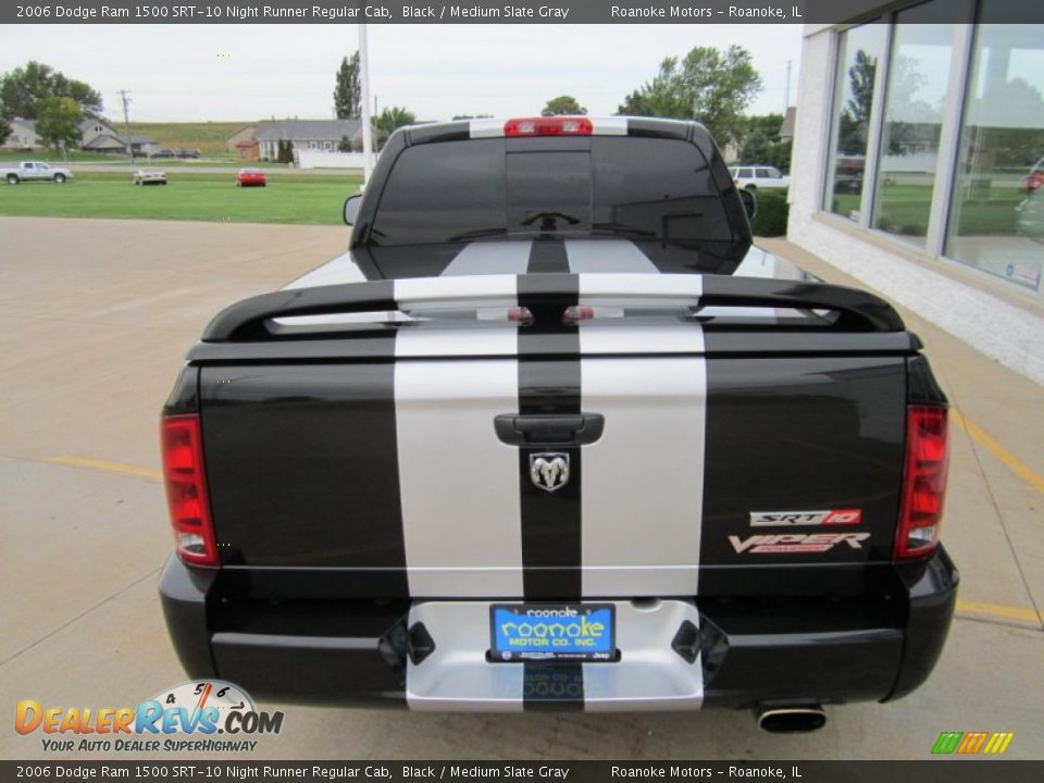 2006 Dodge Ram 1500 SRT-10 Night Runner Regular Cab Black / Medium Slate Gray Photo #3