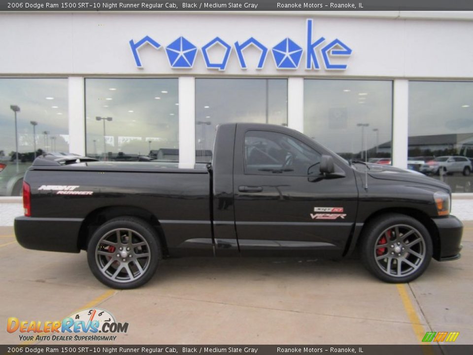 2006 Dodge Ram 1500 SRT-10 Night Runner Regular Cab Black / Medium Slate Gray Photo #5