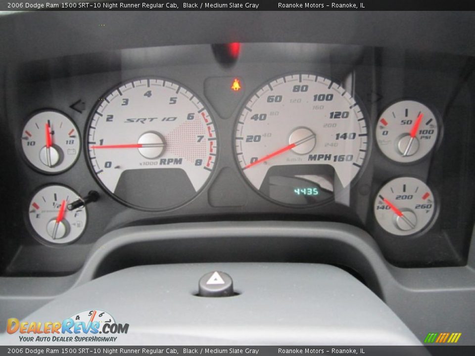 2006 Dodge Ram 1500 SRT-10 Night Runner Regular Cab Gauges Photo #14