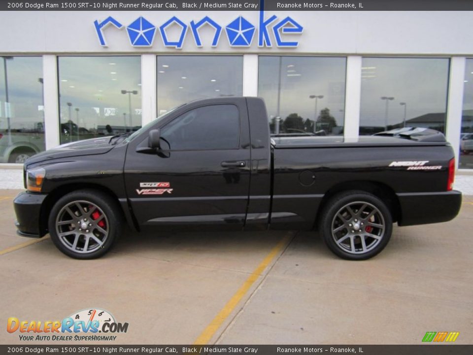 2006 Dodge Ram 1500 SRT-10 Night Runner Regular Cab Black / Medium Slate Gray Photo #29