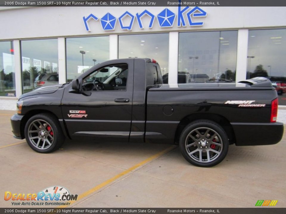 2006 Dodge Ram 1500 SRT-10 Night Runner Regular Cab Black / Medium Slate Gray Photo #30