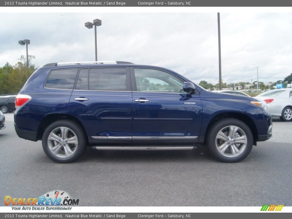 Nautical Blue Metallic 2013 Toyota Highlander Limited Photo #6