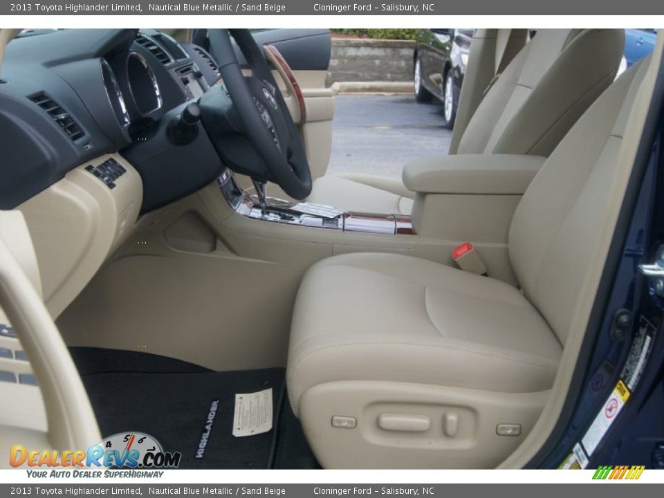 Sand Beige Interior - 2013 Toyota Highlander Limited Photo #10
